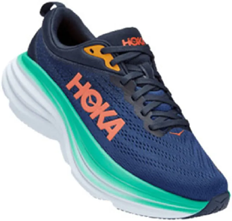 Hoka One One Women's Bondi 8 Outer Space/Bellweather Blue-2